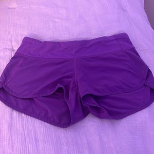 Purple Lululemon Shorts